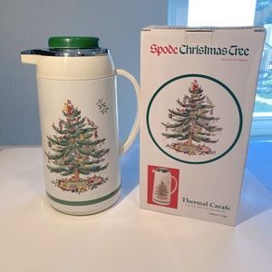 VTG Spode Christmas tree Thermal carafe